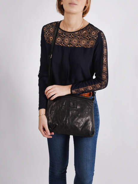 Cross Body Tas Heritage Leder Biba Zwart heritage BT16 ander zicht 1